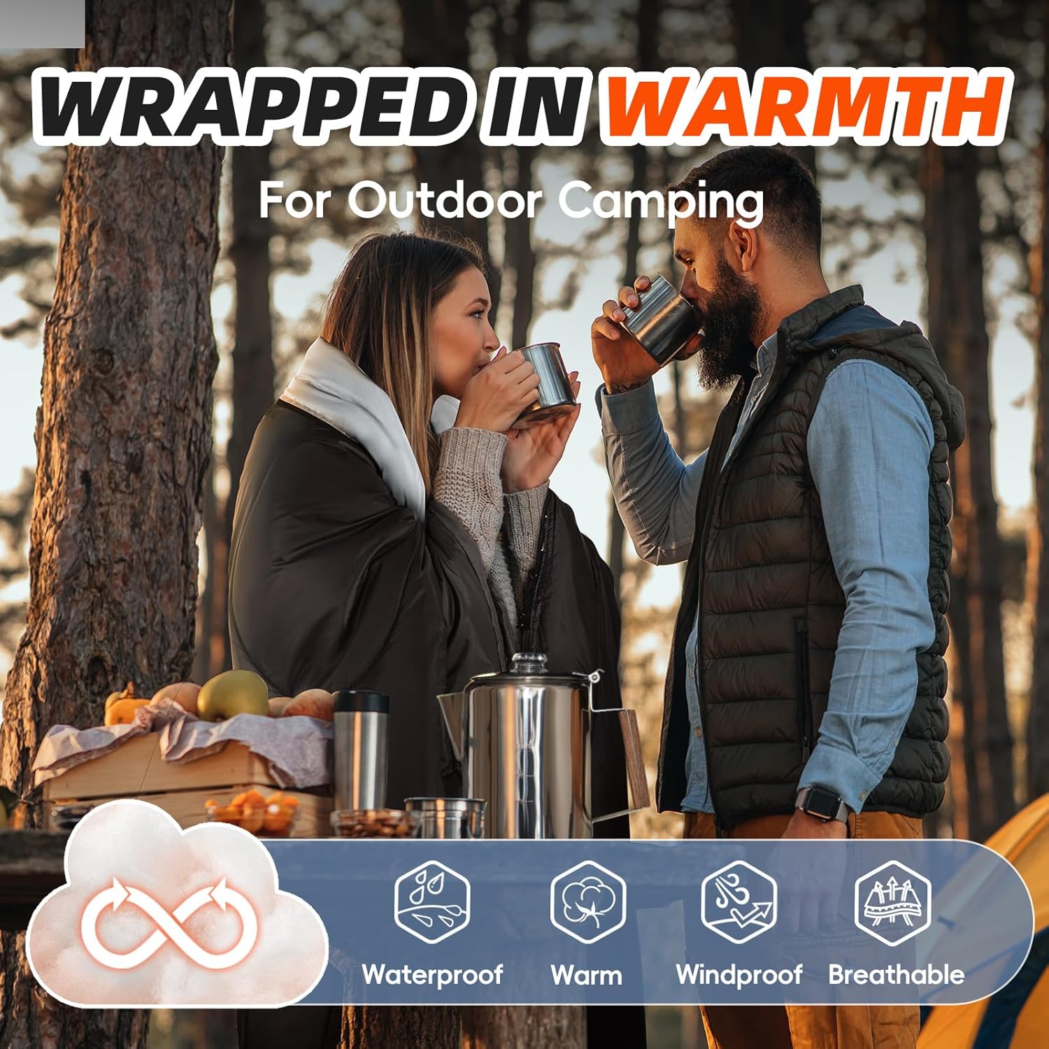 MEREZA Sleeping Bags XL for Adults Mens Large Wide Sleeping Bag for Camping - Image 5